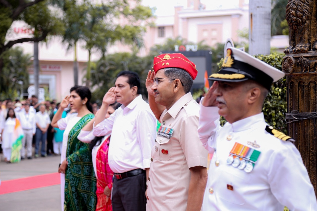 A True & Har Ghar Tiranga” Moment As PU Joins with the Whole Nation to Commemorate India’s 75 Years of Independence